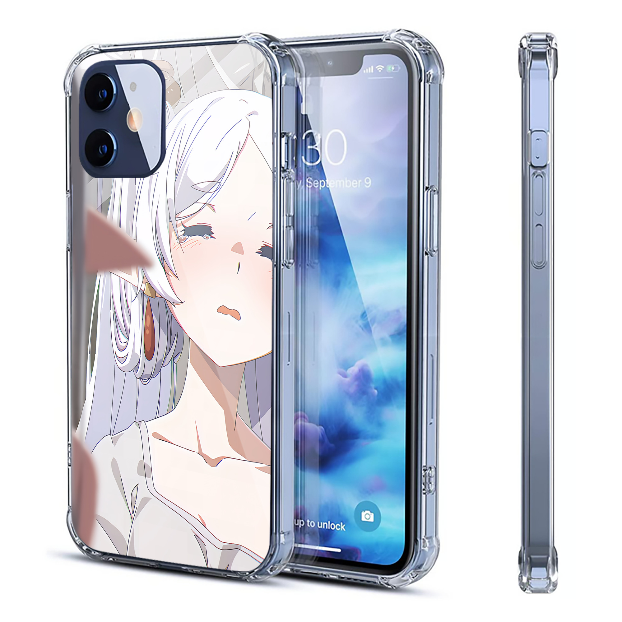 （画像用） 葬送のフリーレン Frieren 【iPhone 12シリーズ対応】透明スマホケース（クリアソフトケース）